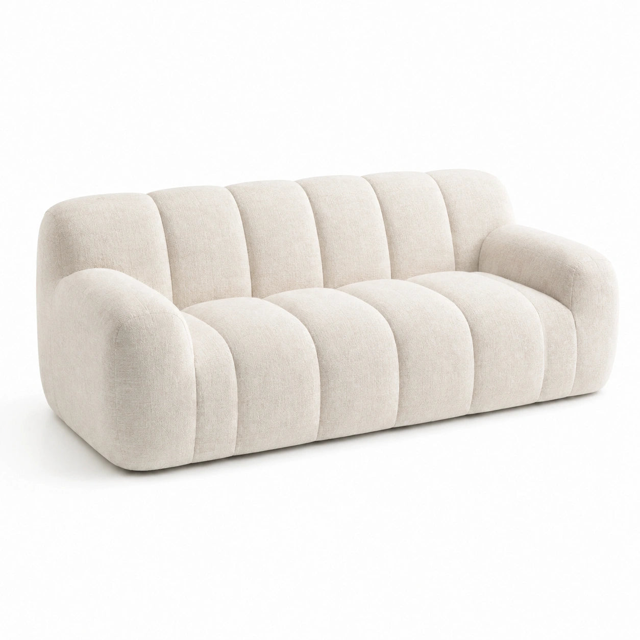 3-Sitzer Sofa Stoff Beige