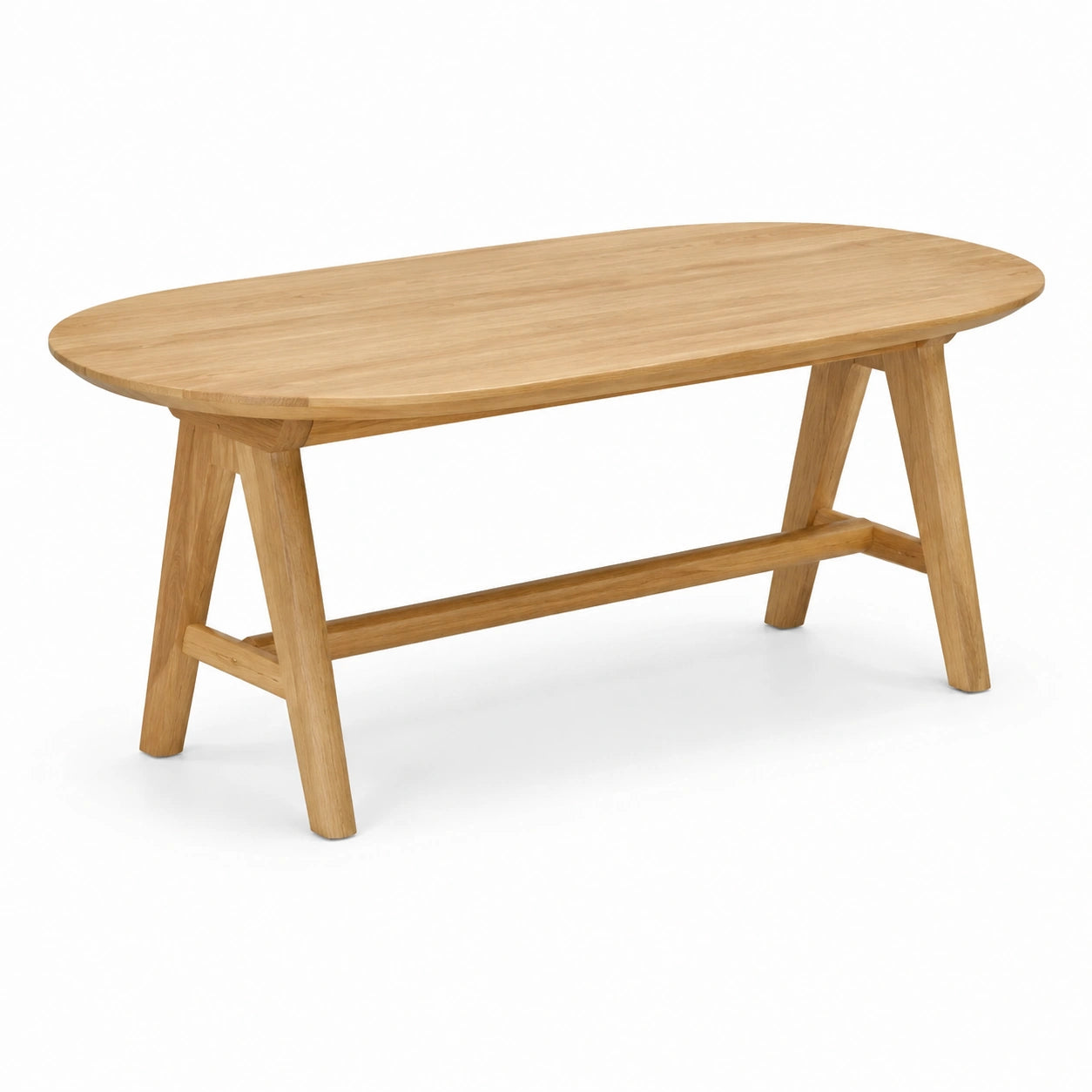 Esstisch oval Eiche 180x90x75cm